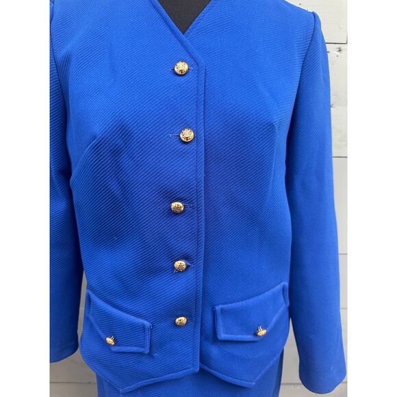 Vintage Alester Polyester Skirt Suit - Picture 3 of 7